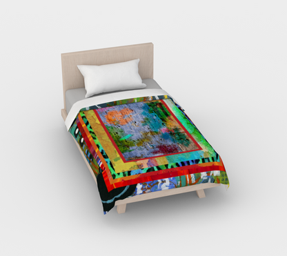 Graffiti Leopard Duvet Cover