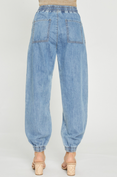 Bamboo Link Washed Denim Pant