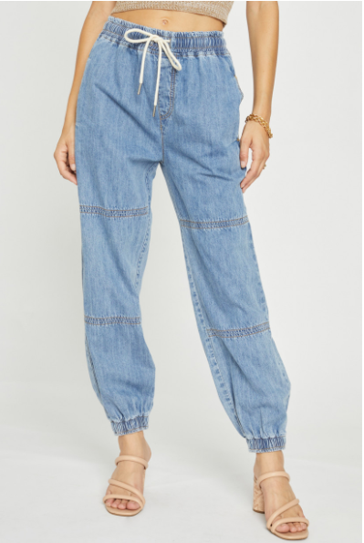 Bamboo Link Washed Denim Pant