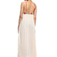 Bohemian Cream Flower Maxi Dress