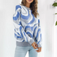 Marble Blue Wave Sweater