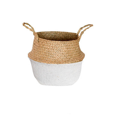 Bamboo Handle Storage Basket