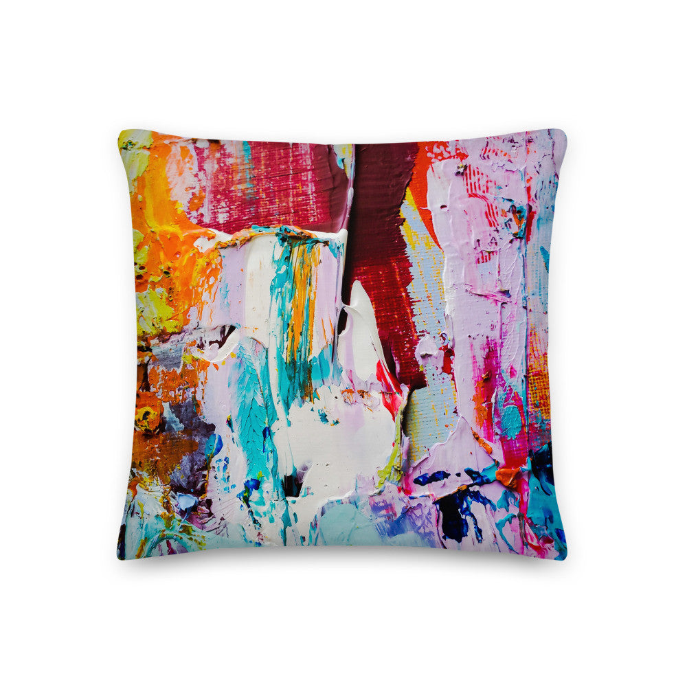 Graffiti Pink Paint Pillow