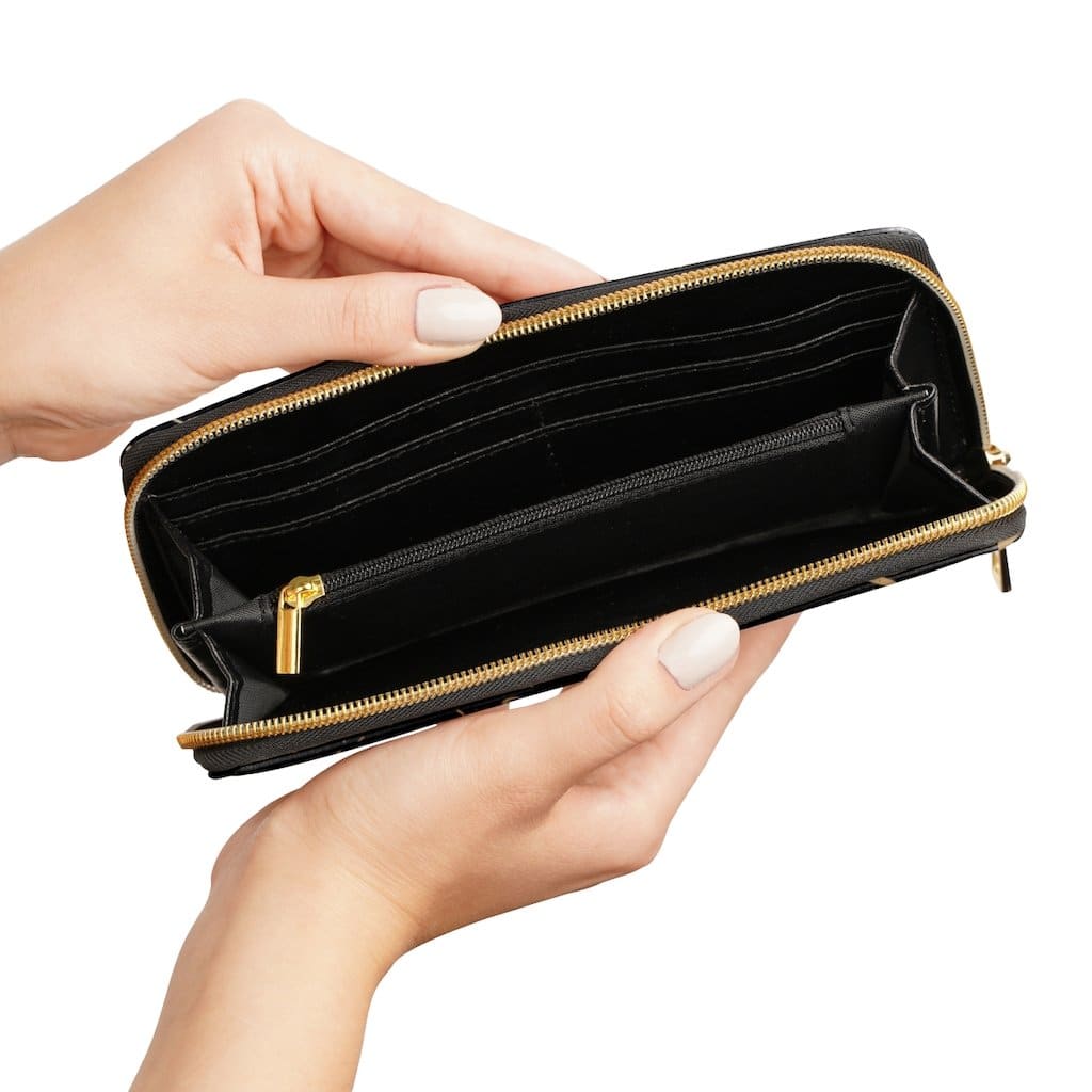 Marble Style Black and Gold Wallet